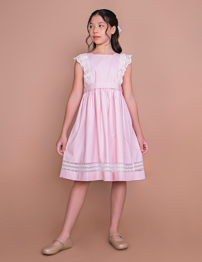 Vestido Infantil Meghan Rosa