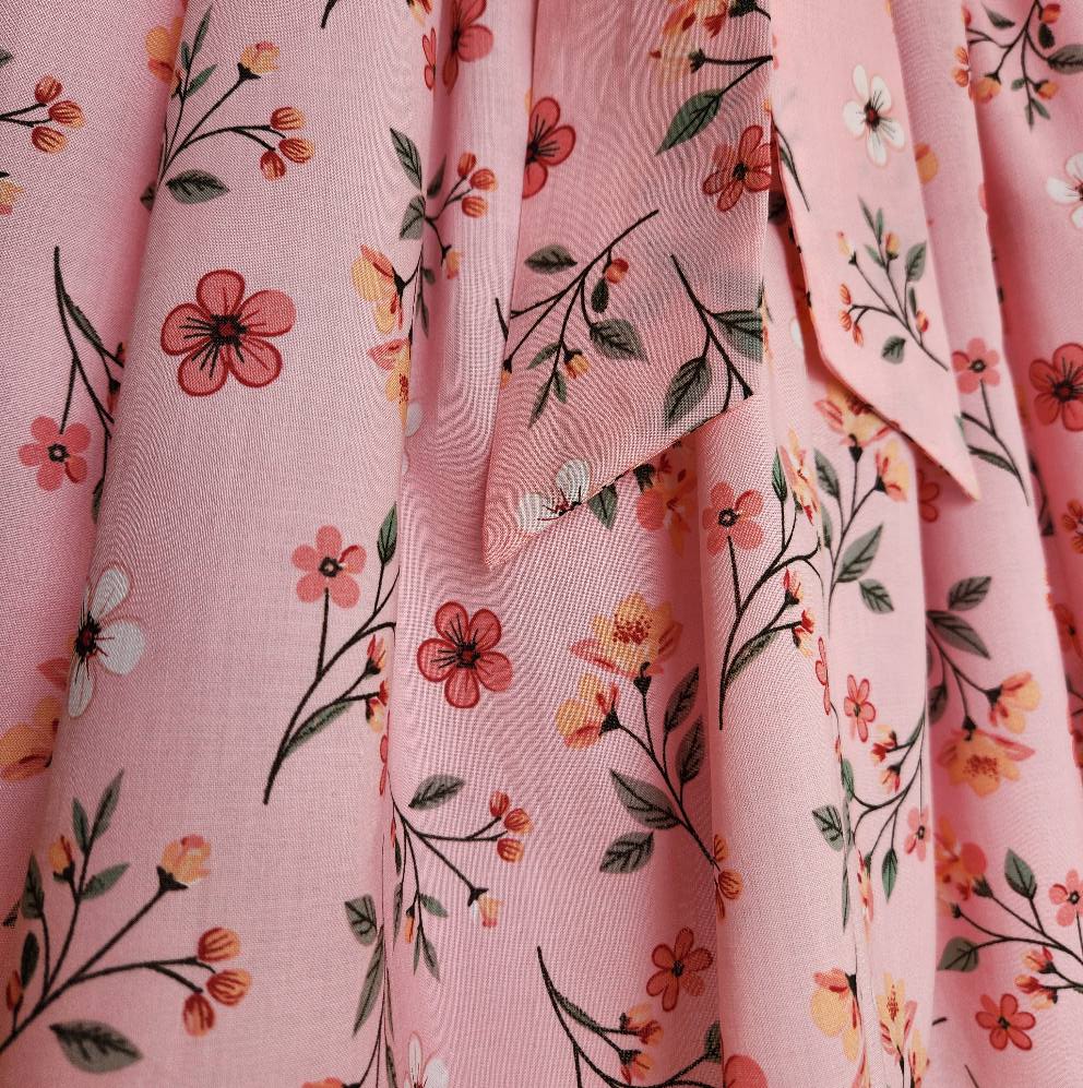 Vestido Bebê Babado Provence Rosa