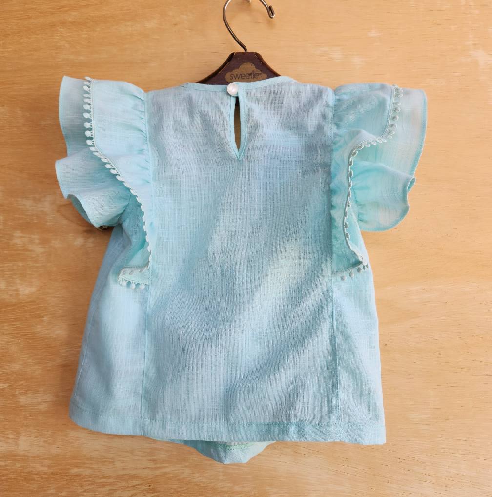 Blusa Bata Infantil Eduarda Verde
