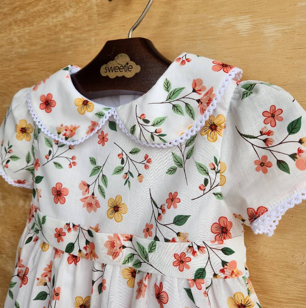 Vestido Bebê Provence Nina Branco