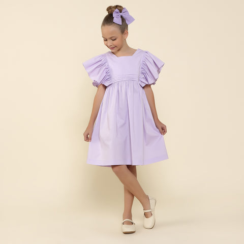 Vestido Infantil Violeta Lilás