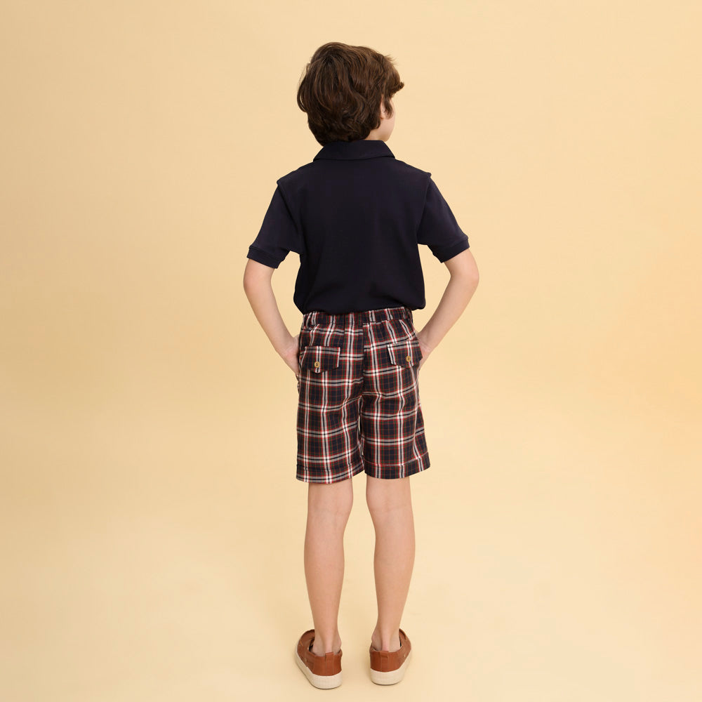 Shorts Infantil Michael Xadrez