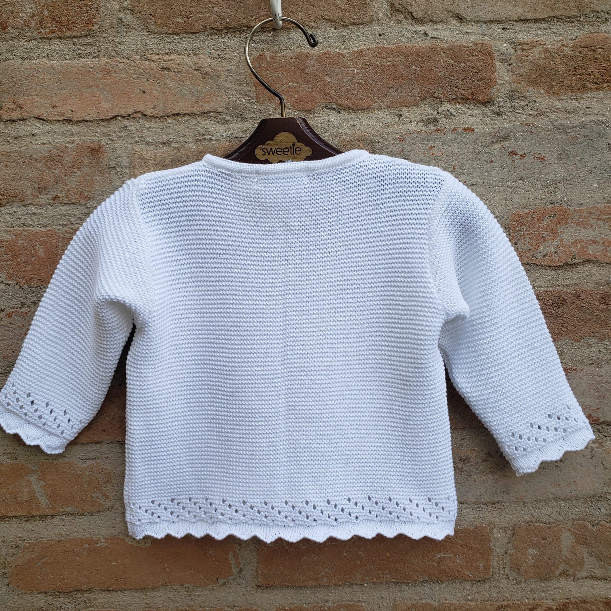 Casaqueto de Tricot Bebê Cora Branco