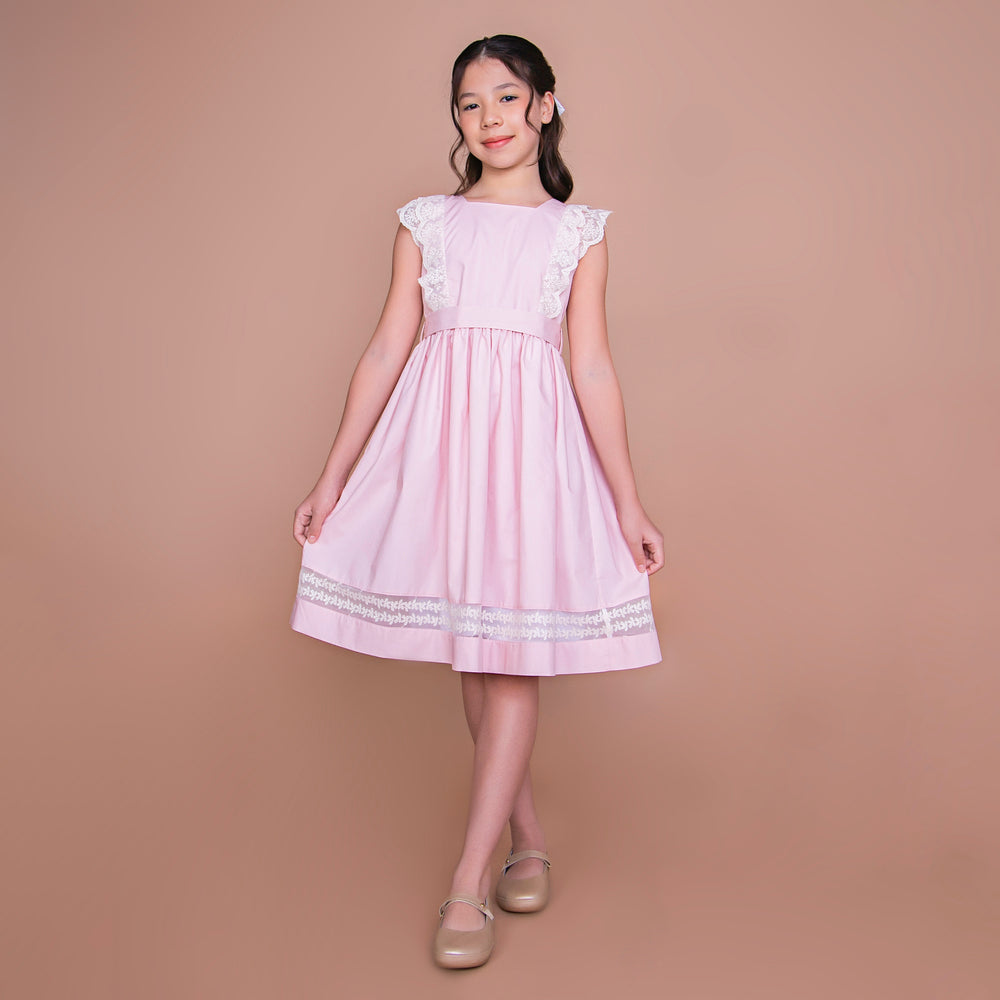 Vestido Infantil Meghan Rosa
