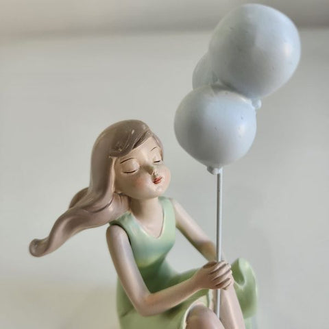 Decoração Menina Vestido Verde Com Balão Sweetie