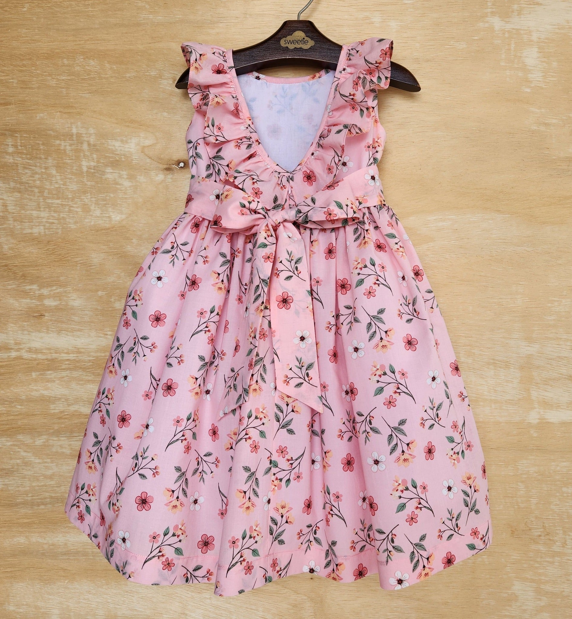 Vestido Infantil Babado Provence Rosa