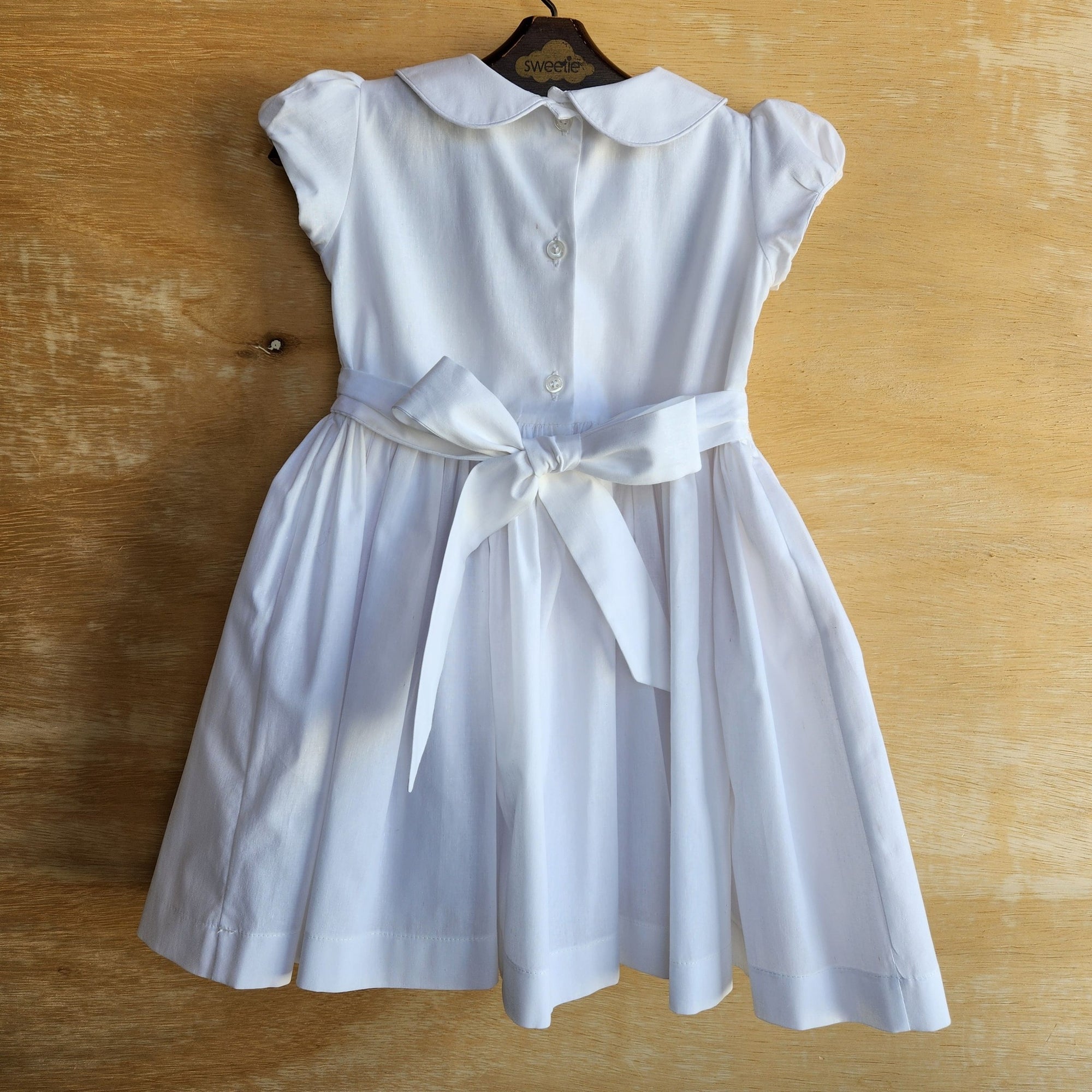 Vestido Bordado Bebê Clara Branco