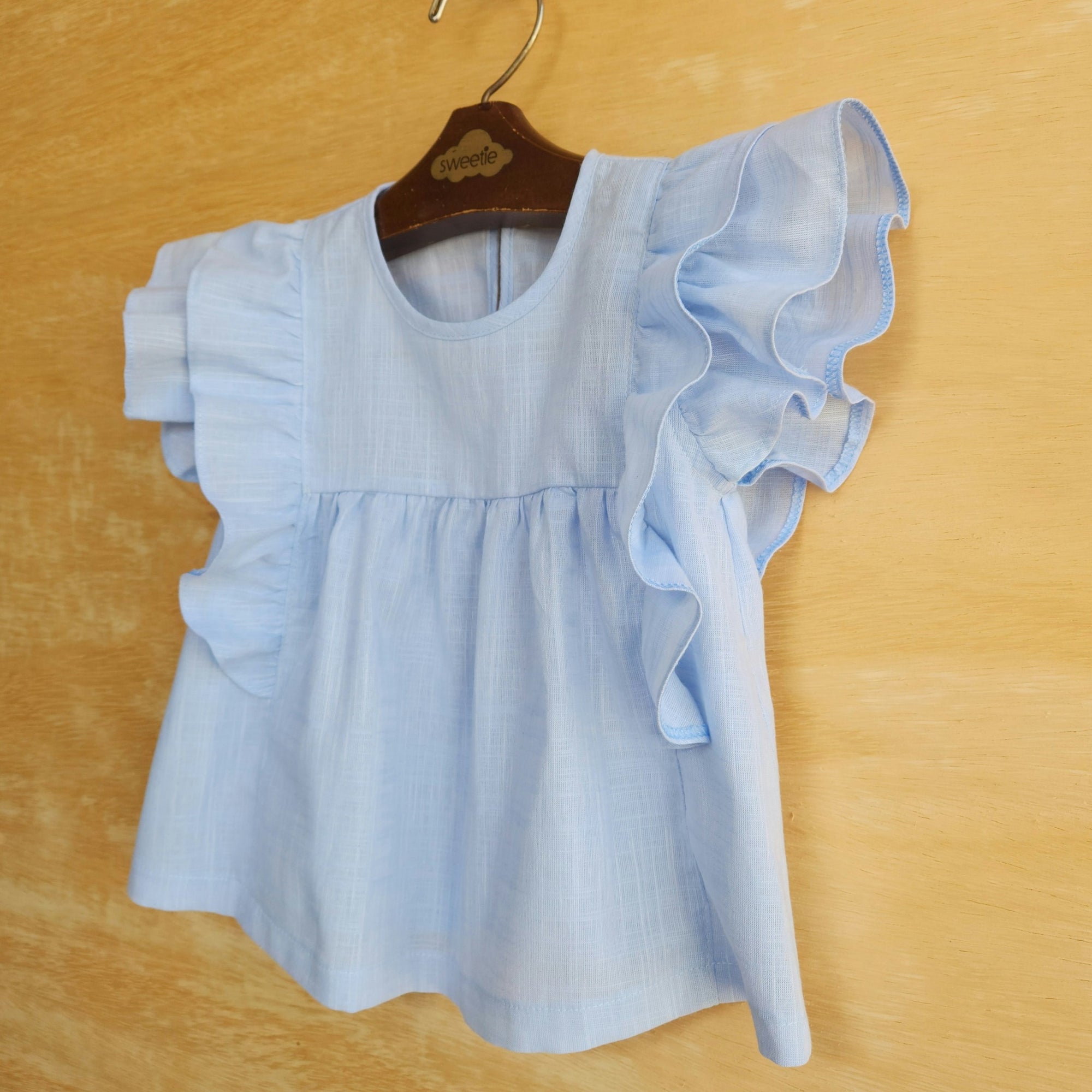 Blusa Bata Infantil Eduarda Azul