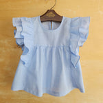 Blusa Bata Infantil Eduarda Azul
