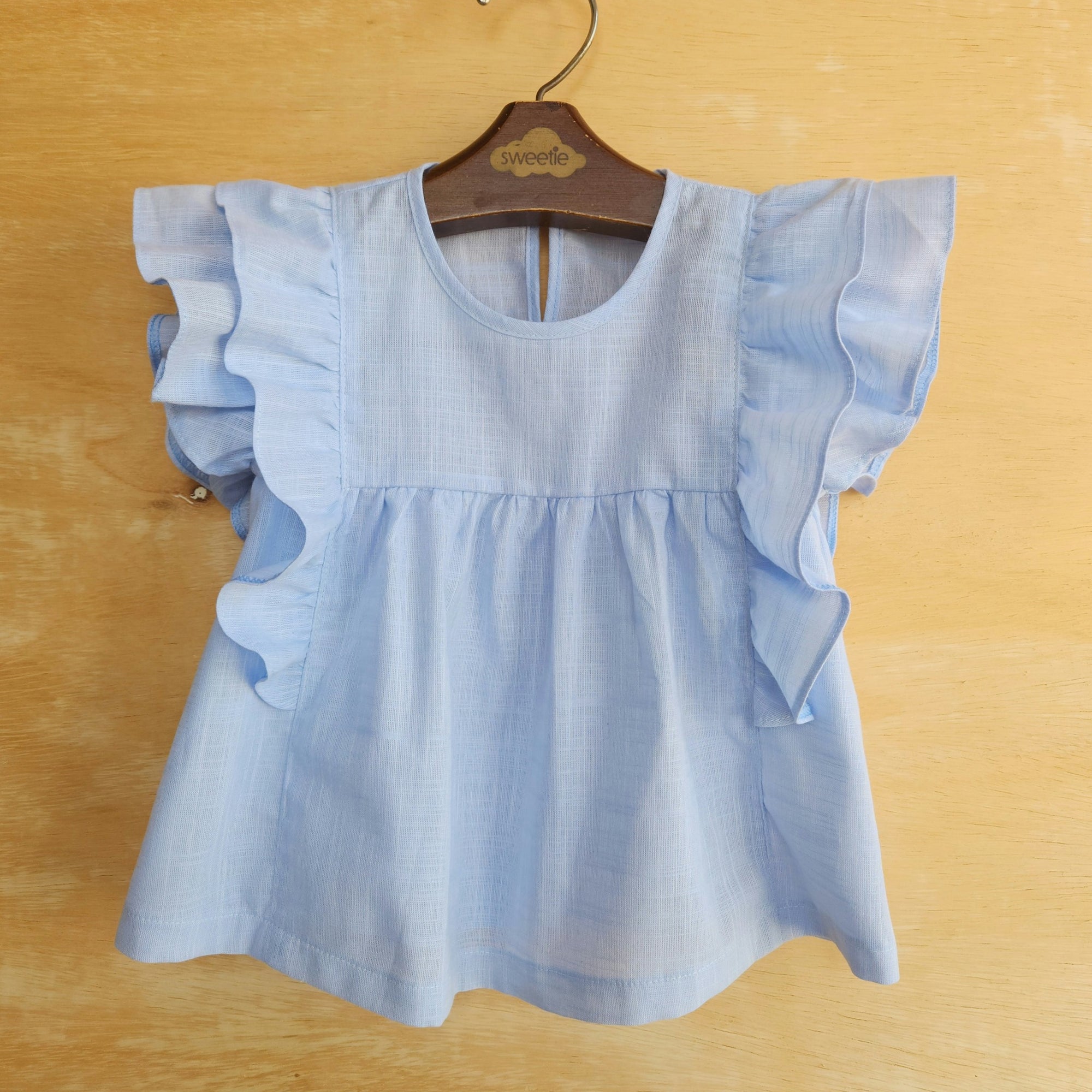 Blusa Bata Infantil Eduarda Azul