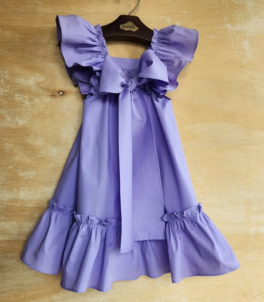Vestido Infantil Bolonha Lilás