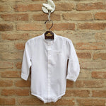 Camisa Body Bebê Lucca Branca