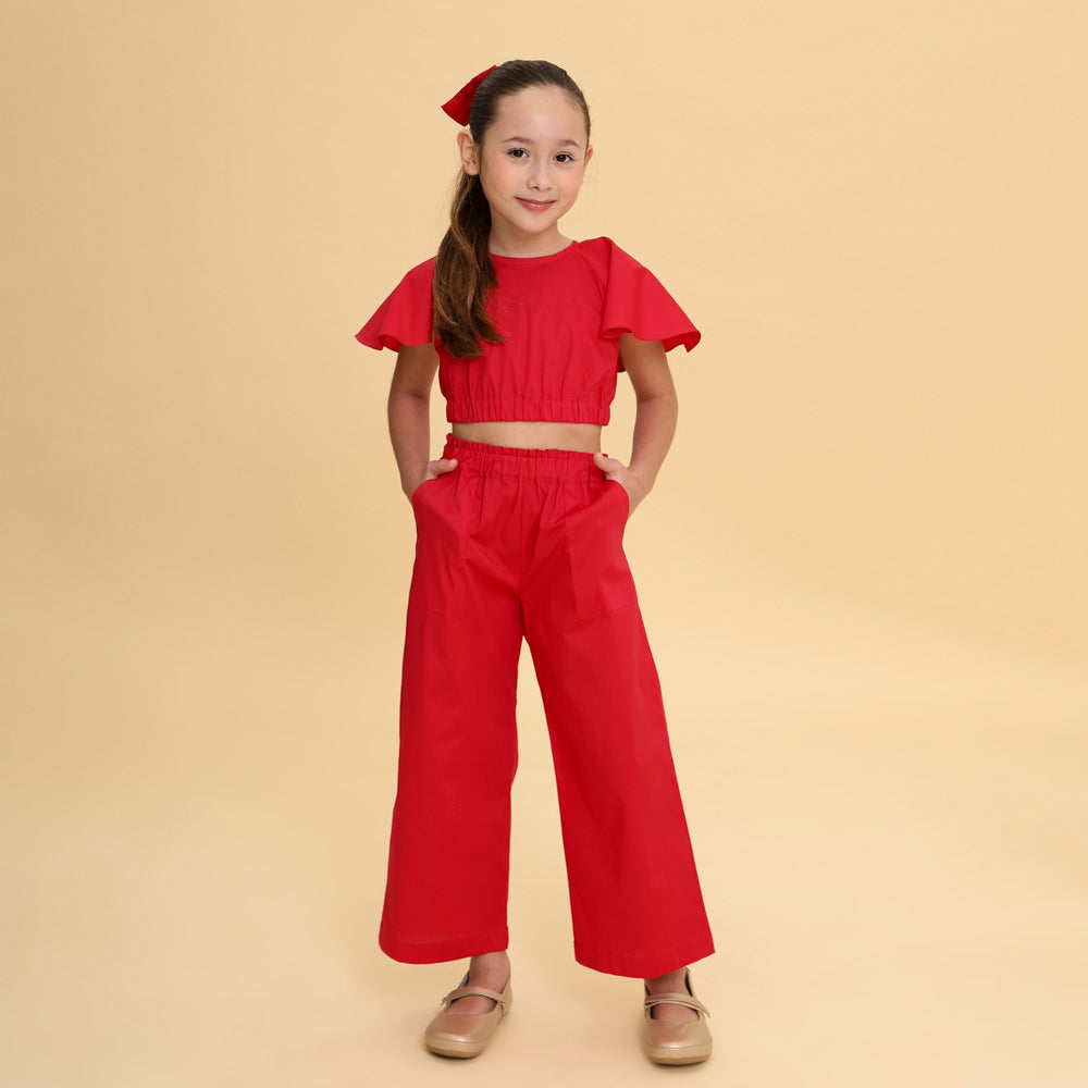 Conjunto Infantil Versalhes Vermelho