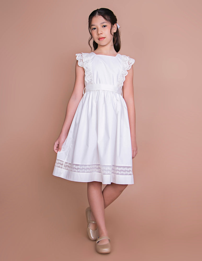 Vestido Infantil Meghan Off White
