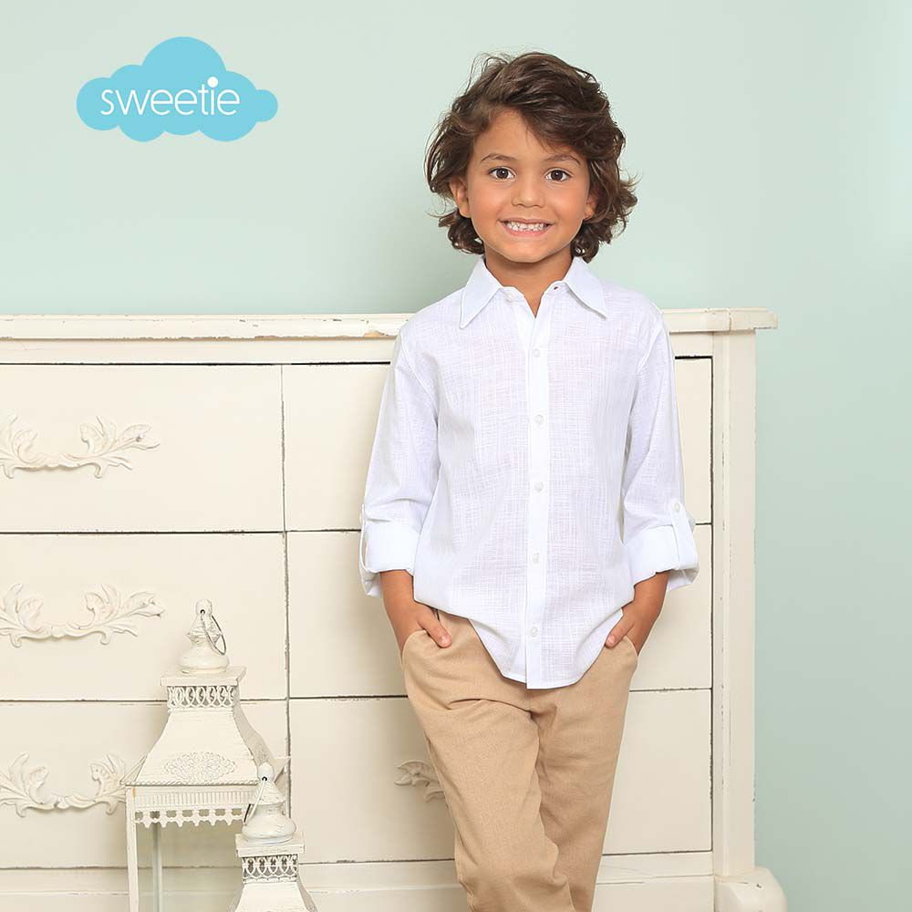 Camisa Scott Branca - Infanto Juvenil - Vista em uso