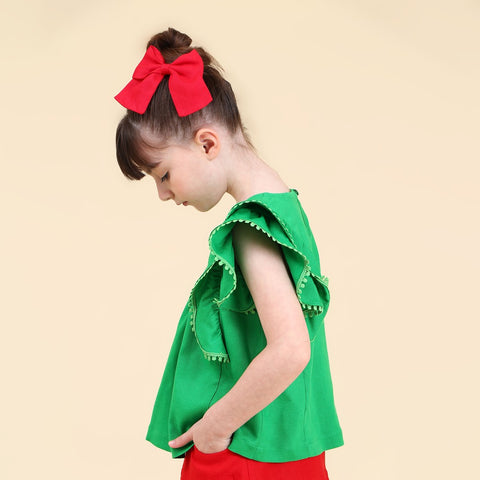 Blusa Bata Infantil Viscolinho Verde