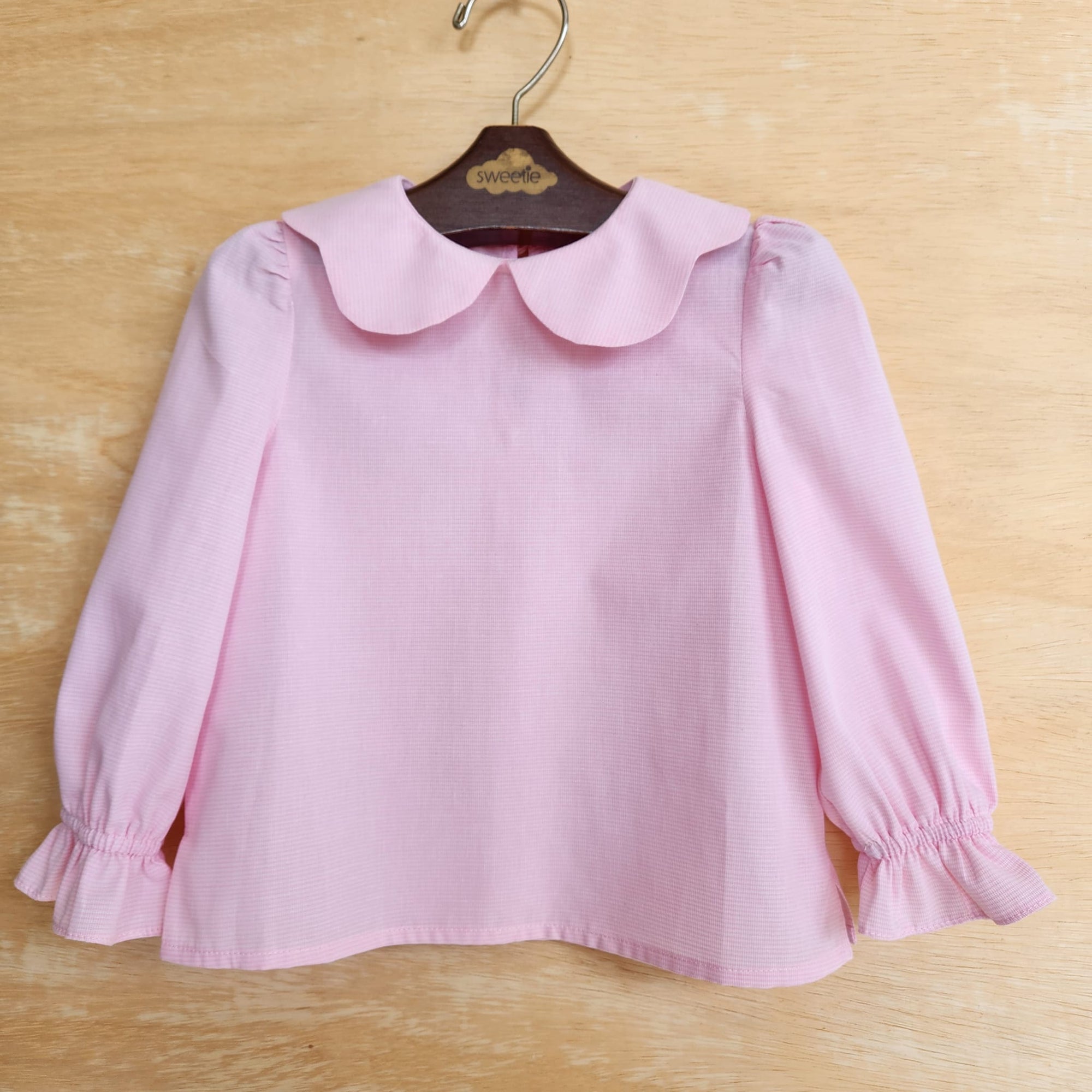 Blusa Fiorella Micro Vichy Rosa