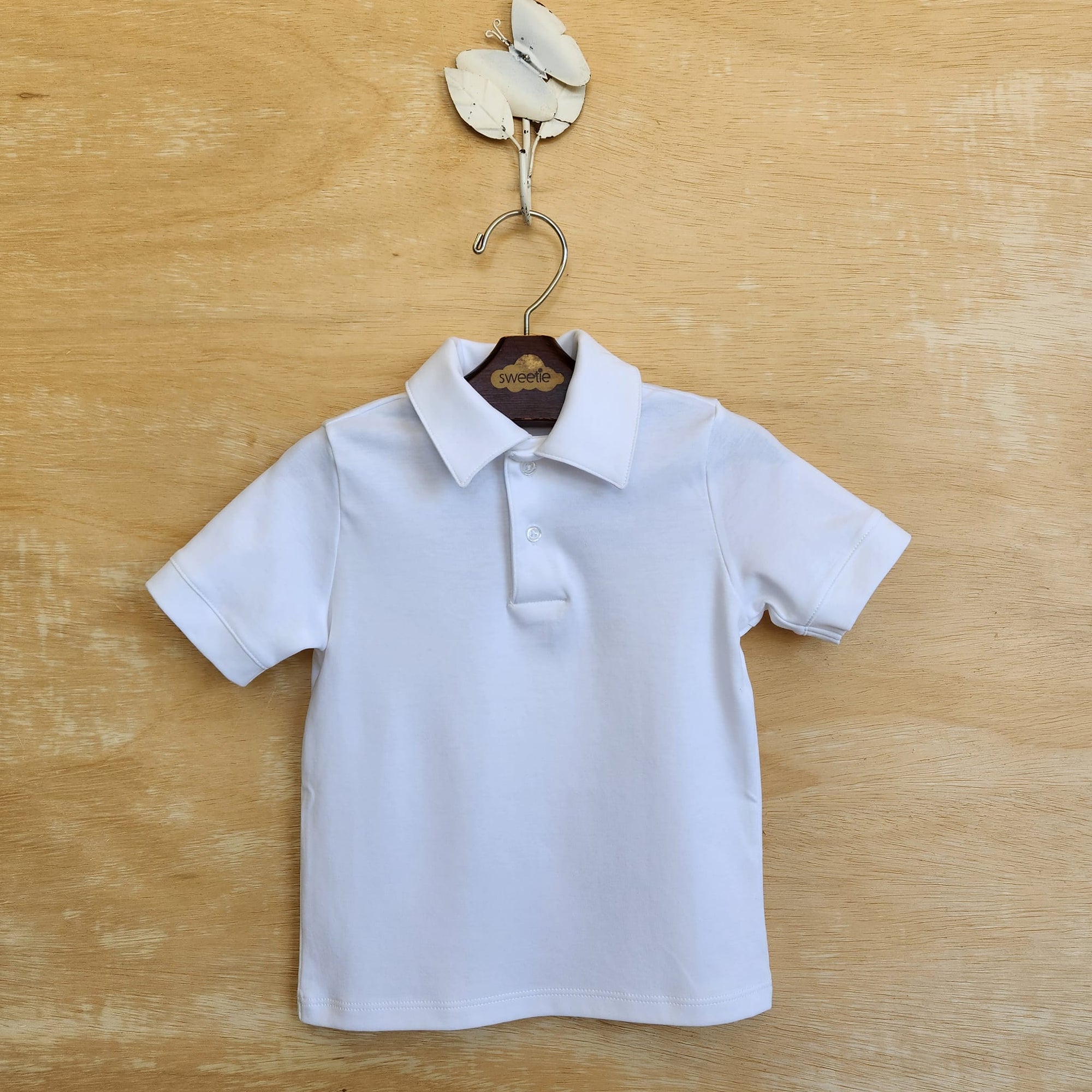 Camisa Infantil Polo Branca