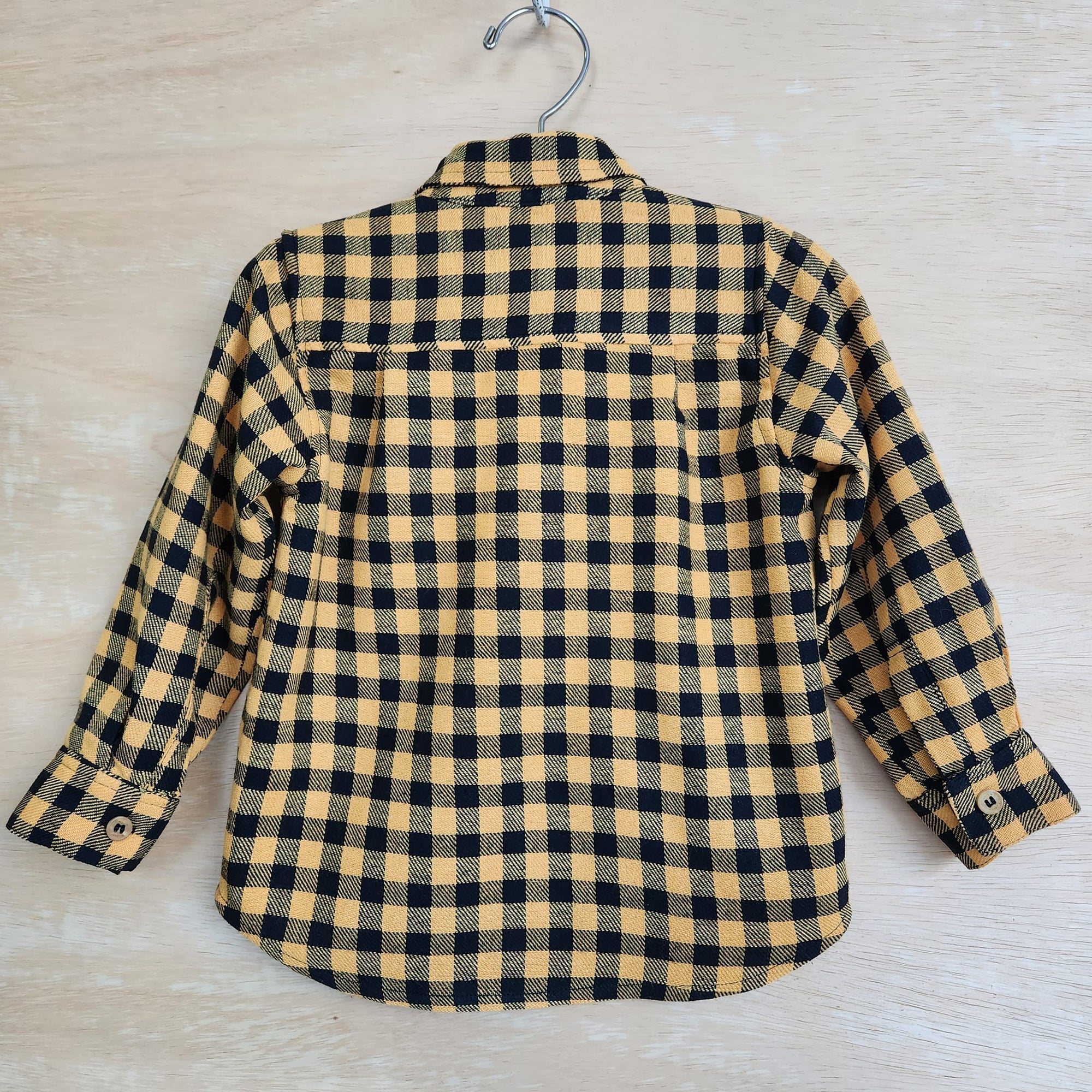 Camisa Infantil Scott Xadrez Amarelo