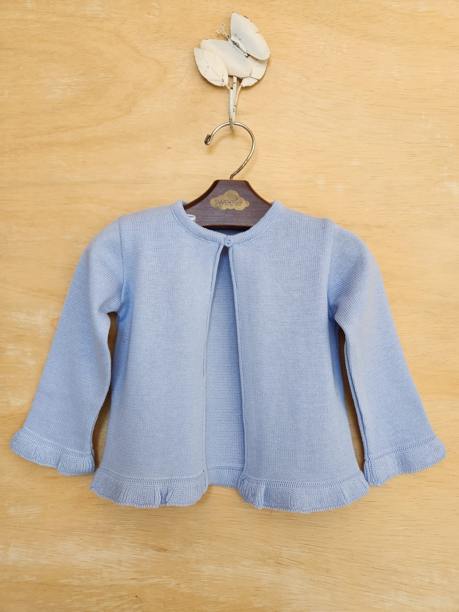 Casaqueto de Tricot Bebê Lorena Azul