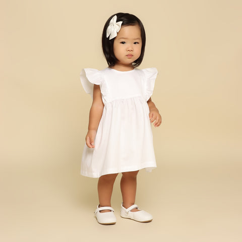 Vestido Bebê Sirmione Branco Acetinado