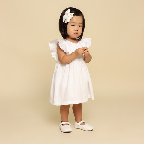 Vestido Bebê Sirmione Branco Acetinado