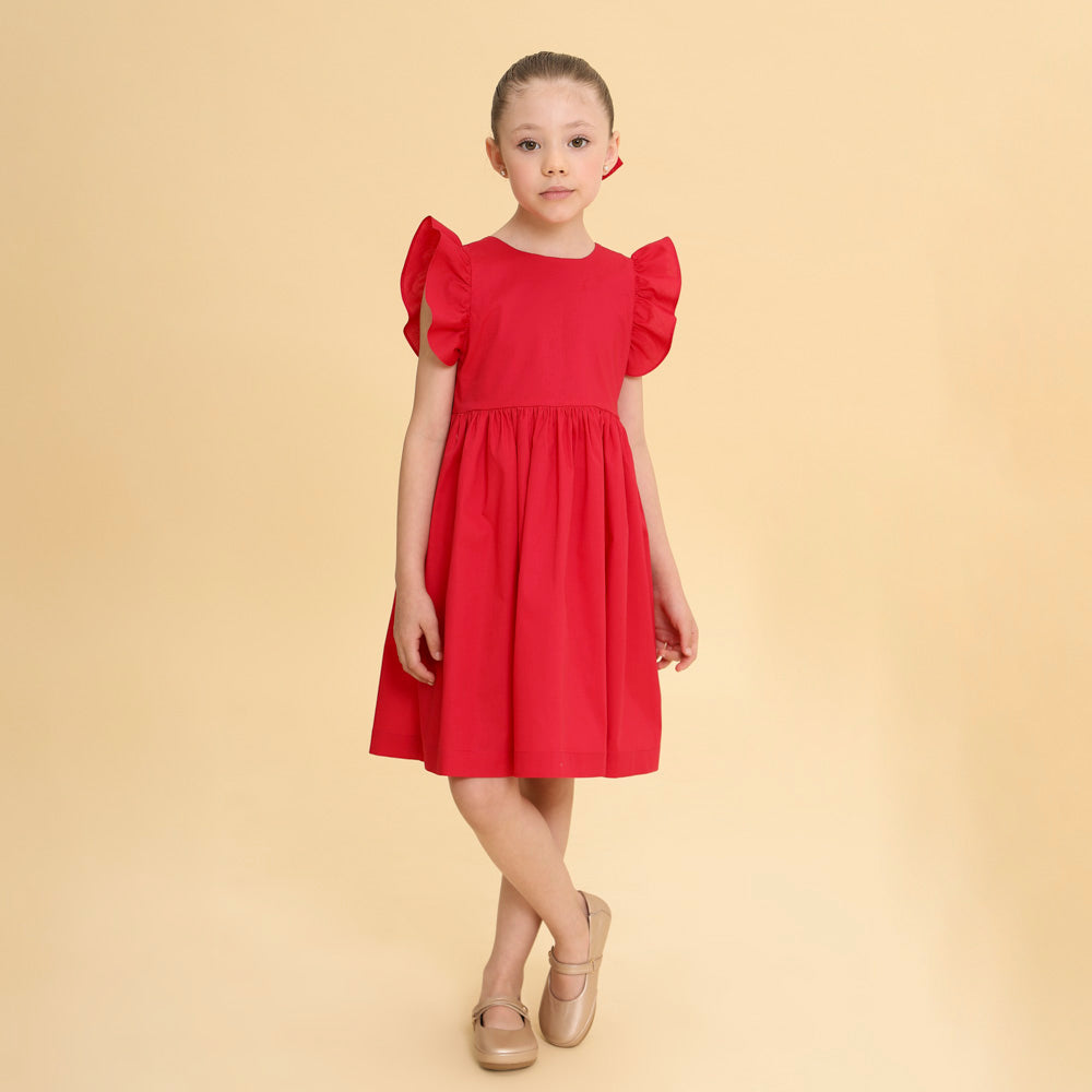 Vestido Infantil Néva Vermelho