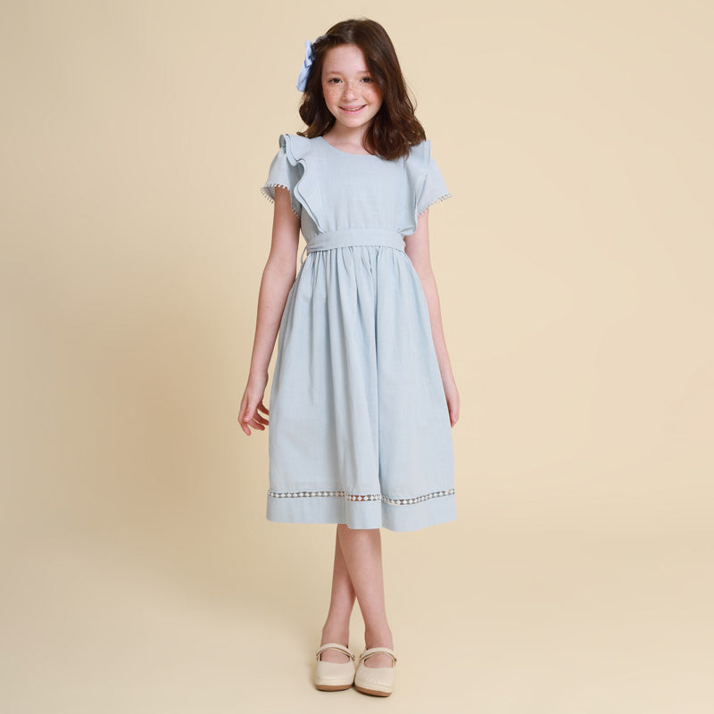 Vestido Infantil Louise Azul