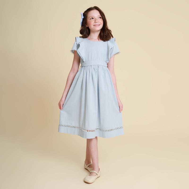 Vestido Infantil Louise Azul