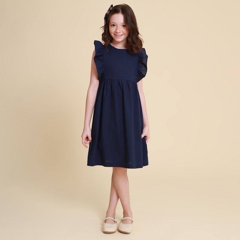 Vestido Infantil Capri Azul Marinho