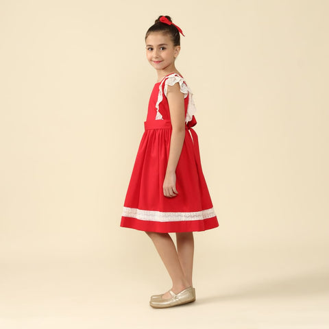 Vestido Natal Infantil Meghan Vermelho