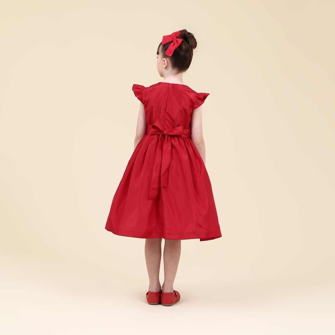 Vestido Festa Infantil Laço Abinha Vermelho