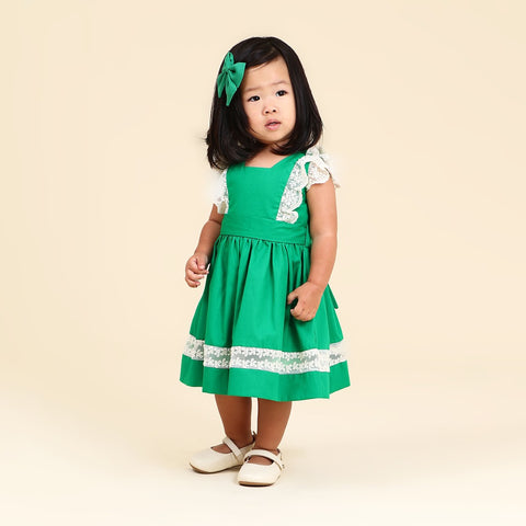 Vestido Bebê Meghan Verde