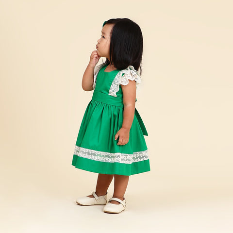 Vestido Bebê Meghan Verde