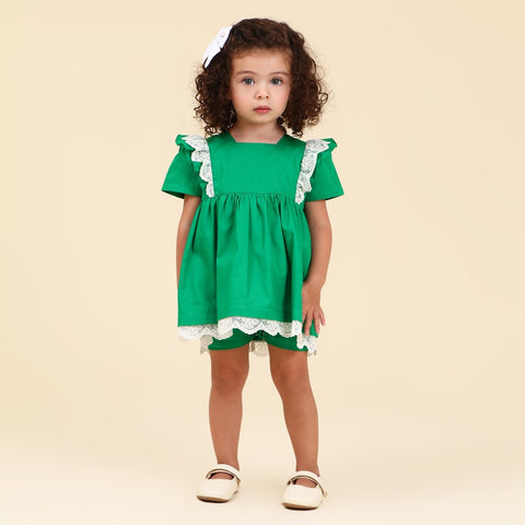 Vestido Bebê Valentina Verde