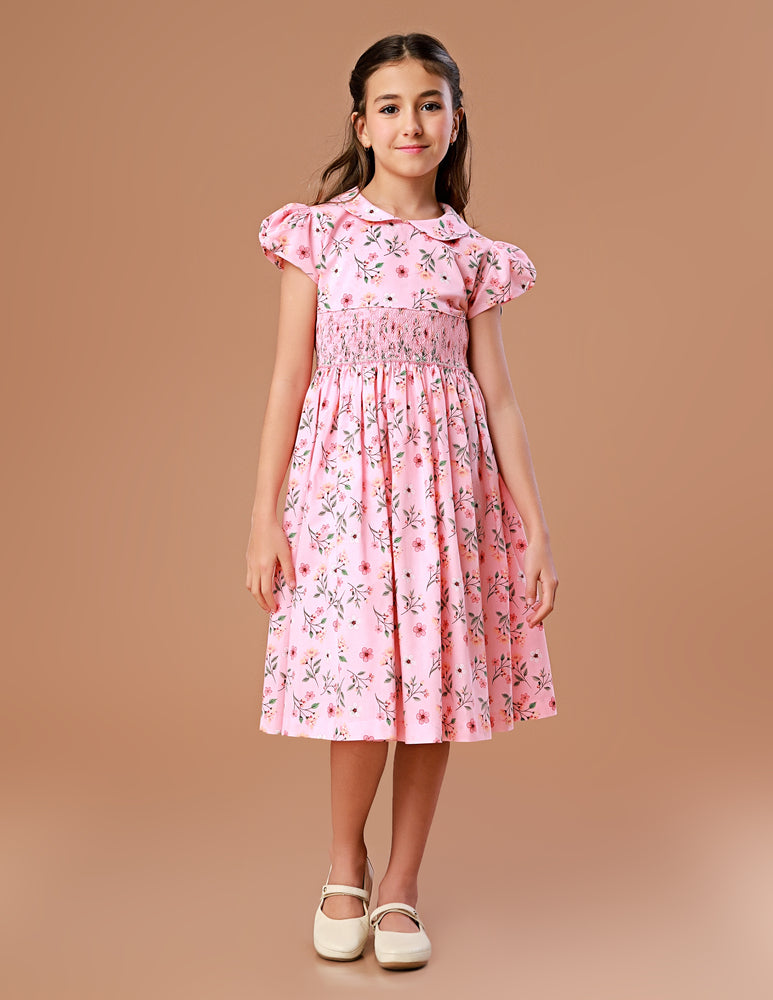 Vestido Bordado Infantil Clara Provence Rosa