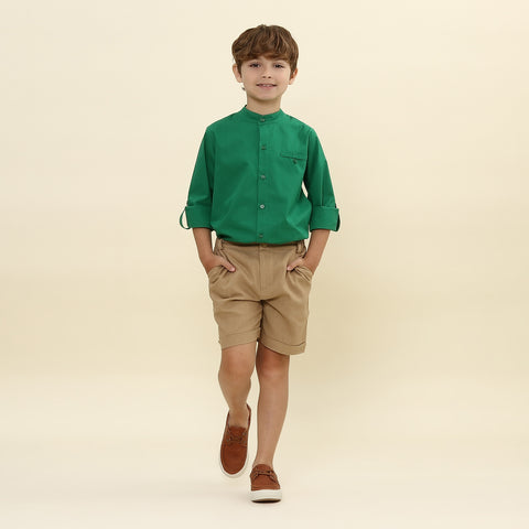 Camisa Infantil Hugo Verde
