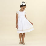 Vestido Infantil Meghan Off White