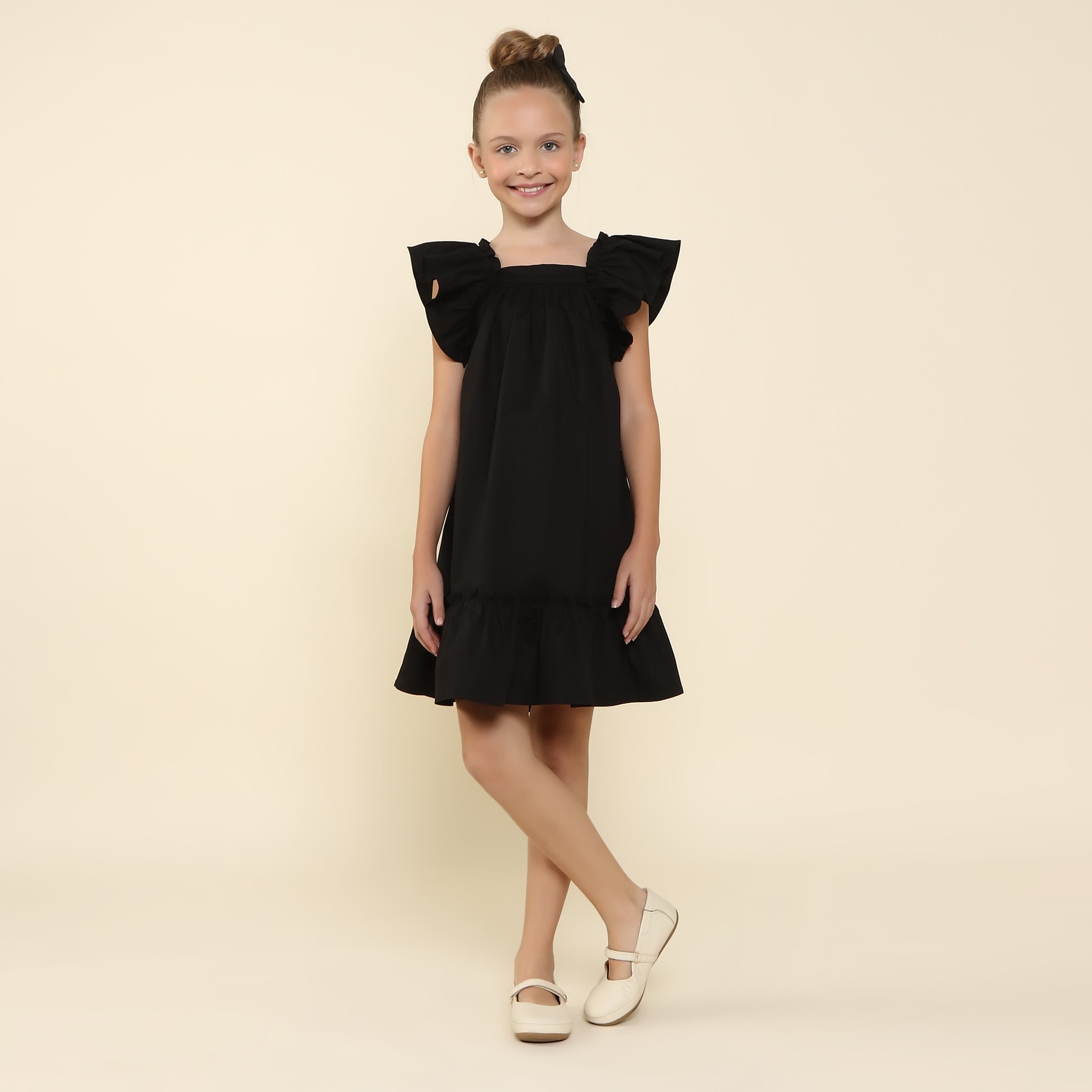 Vestido Infantil Bolonha Preto