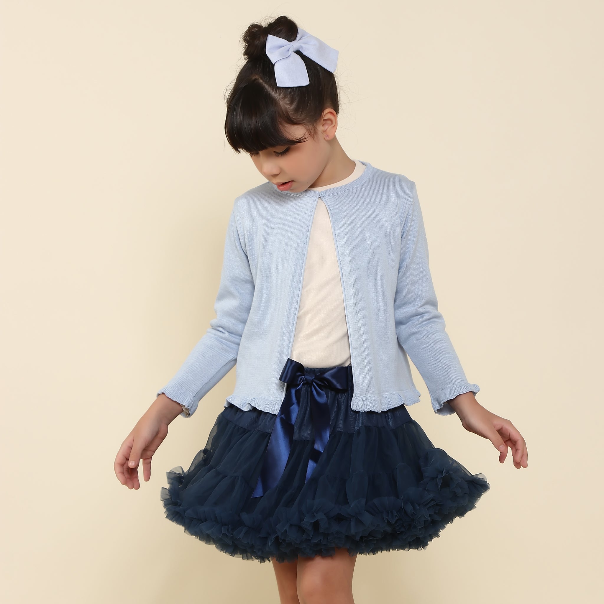 Saia Tutu Infantil Azul Marinho