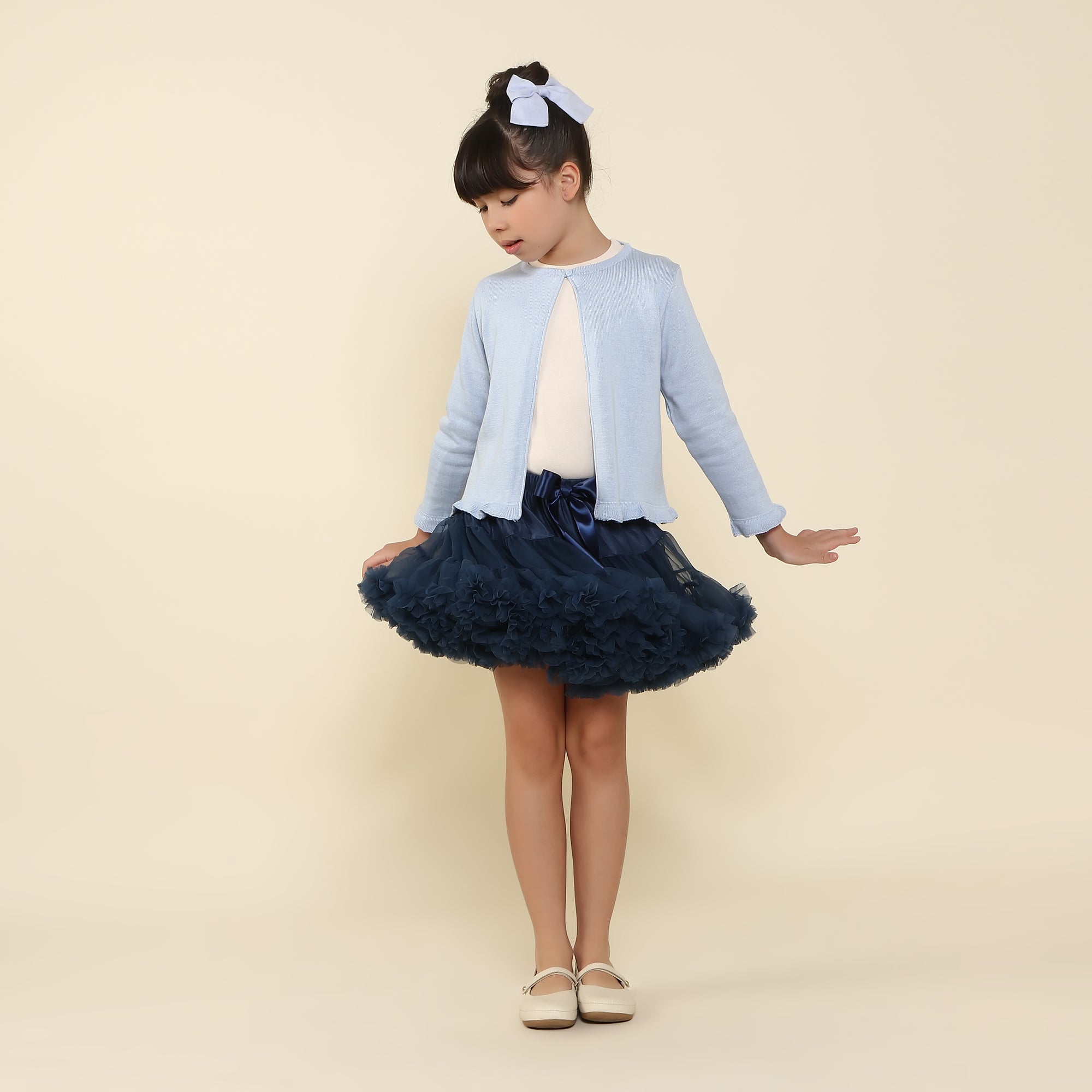 Saia Tutu Infantil Azul Marinho