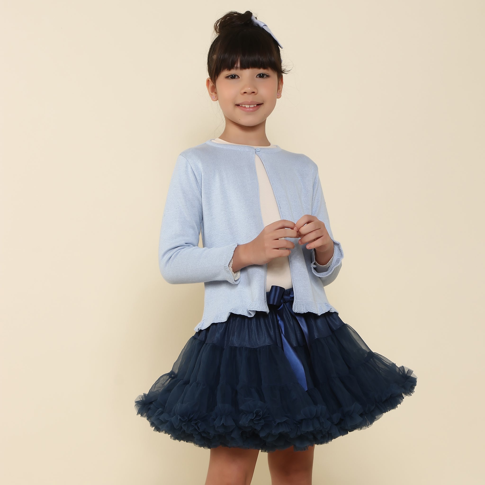 Saia Tutu Infantil Azul Marinho