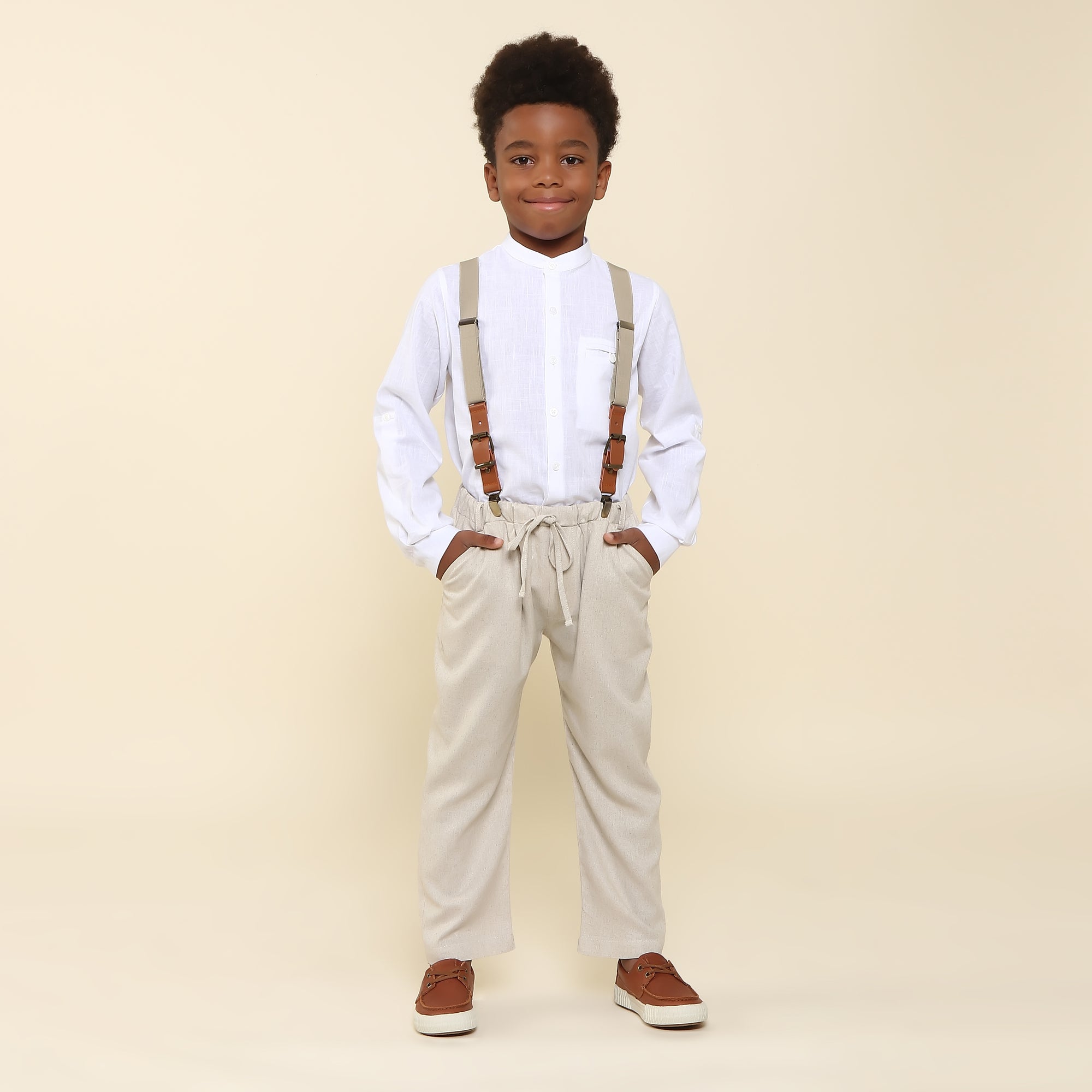 Calça Infantil Arthur Areia