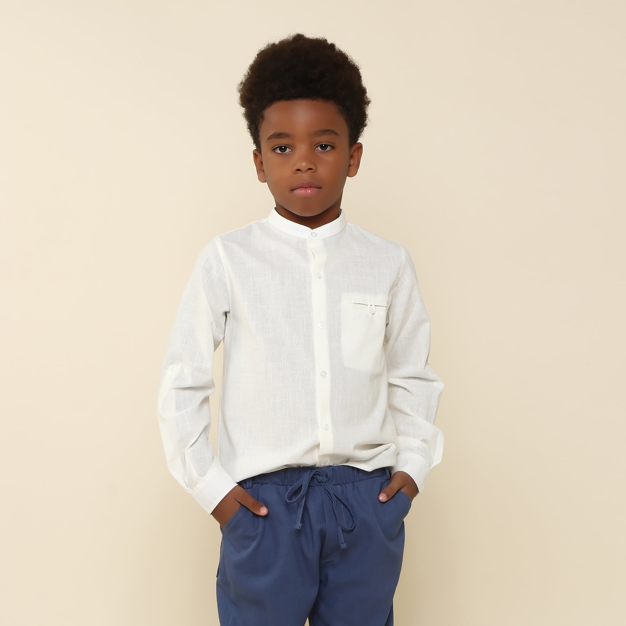 Camisa Infantil Lucca Off White