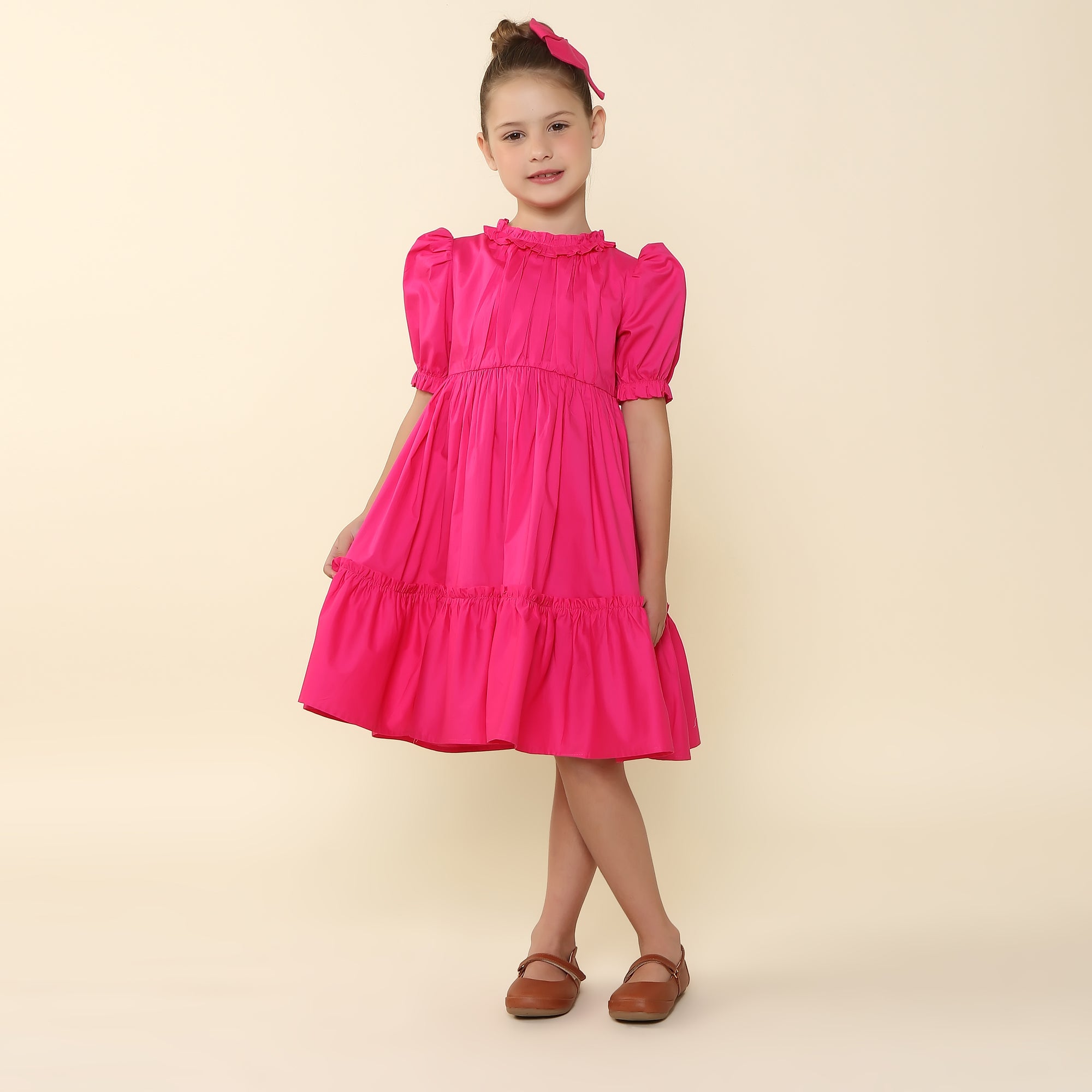 Vestido Infantil Lírio Pink