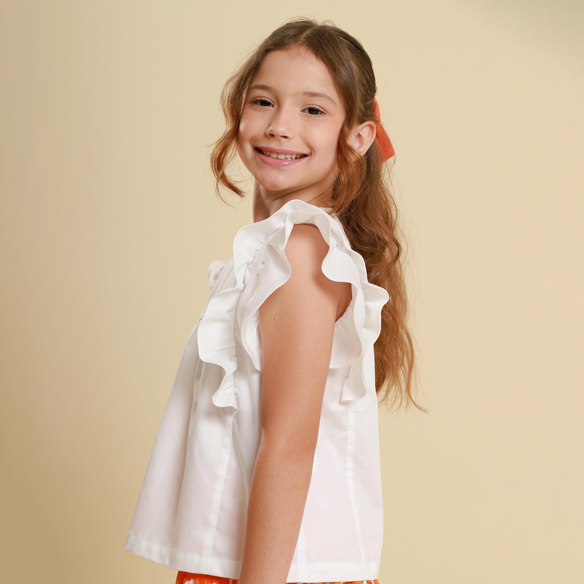 Blusa Bata Infantil Eduarda Branca