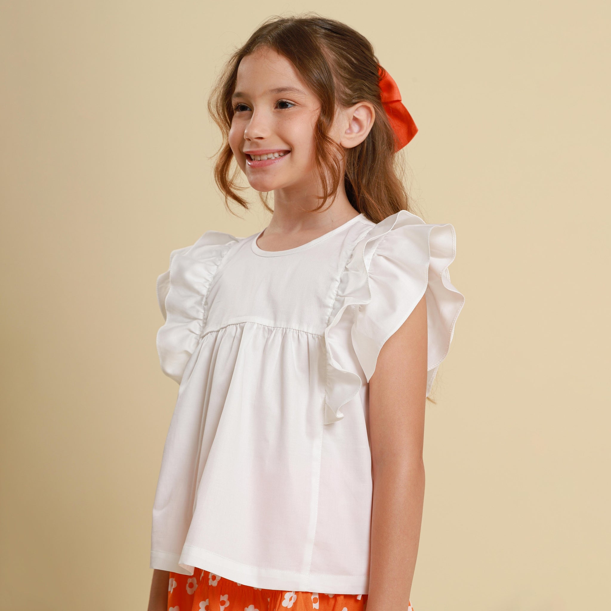 Blusa Bata Infantil Eduarda Branca