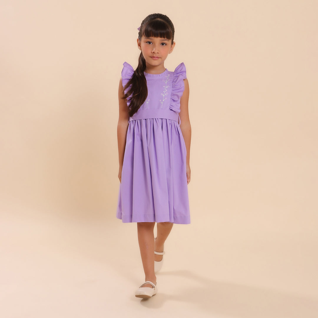 Vestido Infantil Aimée Lilás