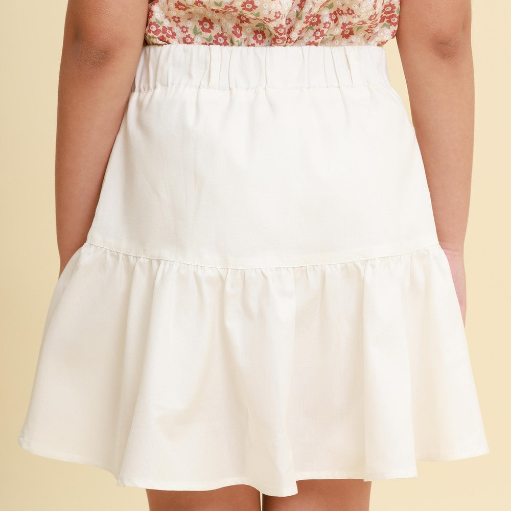Saia Short Infantil Off White