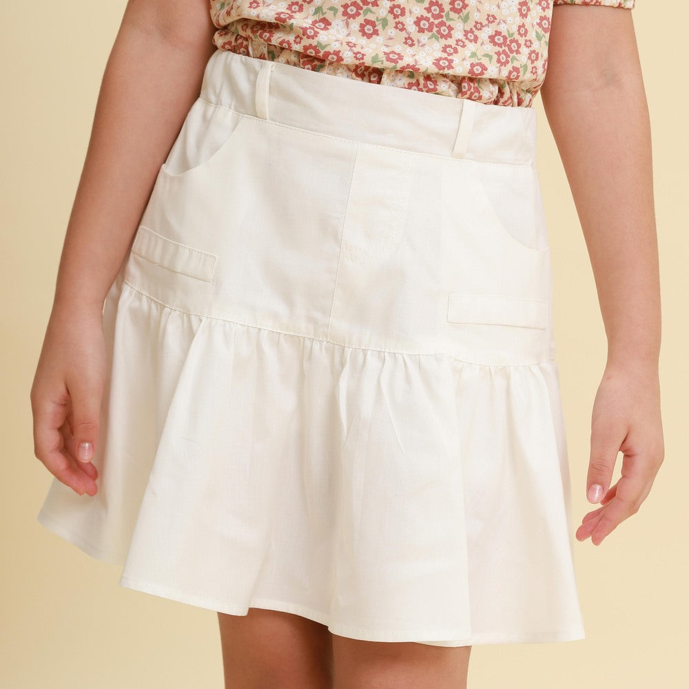 Saia Short Infantil Off White